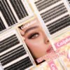 Calphidar Eyelash Clusters 30D+40D+50D+60D+80D+100D Lash Clusters Wispy Individual Lashes 476PCS D-curly Lash Extension 10-16MM Natural Lashes Clusters DIY Cluster Eyelash Extensions for Beginners