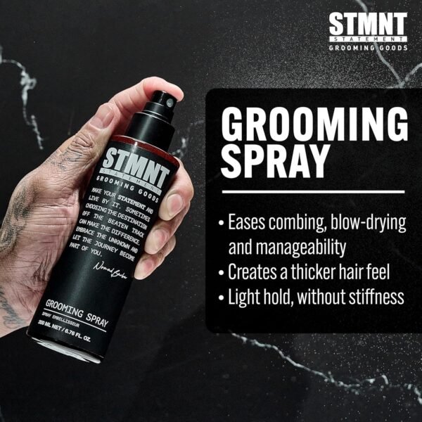 STMNT Grooming Goods Grooming Spray, 6.7 oz | Natural Finish | Thicker Hair Feel | Non-Sticky