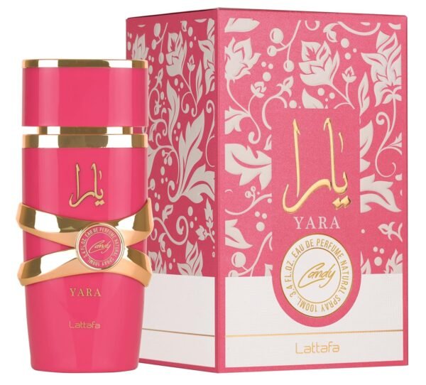 91e-KFYkTL._SL1500_.jpg Lattafa Yara Candy - Vanilla, Fruity, Citrus, Floral - Eau de Parfum Long-Lasting Fragrance for Women, 3.40 Ounce / 100 ml