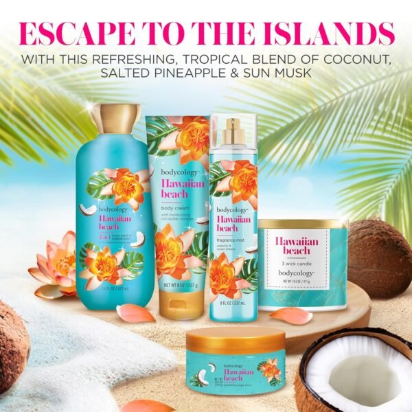 Bodycology Shea Butter Body Cream, Hawaiian Beach, 8 oz