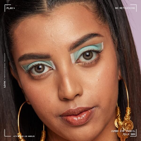 NYX PROFESSIONAL MAKEUP Jumbo Eye Pencil, Blendable Eyeshadow Stick & Eyeliner Pencil - Milk (White)