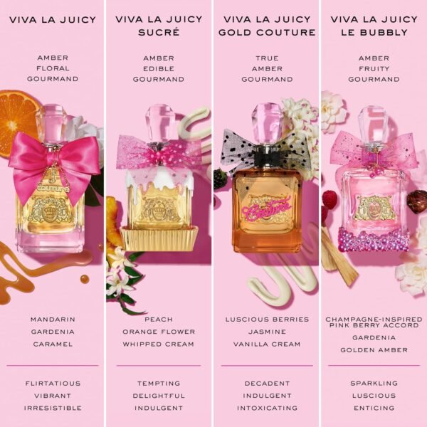 91kb2a6hnPL._SL1500_.jpg Juicy Couture Viva La Juicy Eau De Parfum, Women's Perfume with Notes of Mandarin, Gardenia & Caramel, Floral & Sweet, EDP Spray