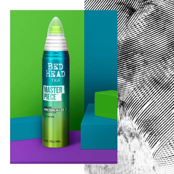 91qeqcu3FlL._SL1500_.jpg Bed Head by TIGI Frizz Control Hairspray Extra Hold Masterpiece Hair Care Spray for Incredibly Shiny and Glossy Hair, 10.3 oz