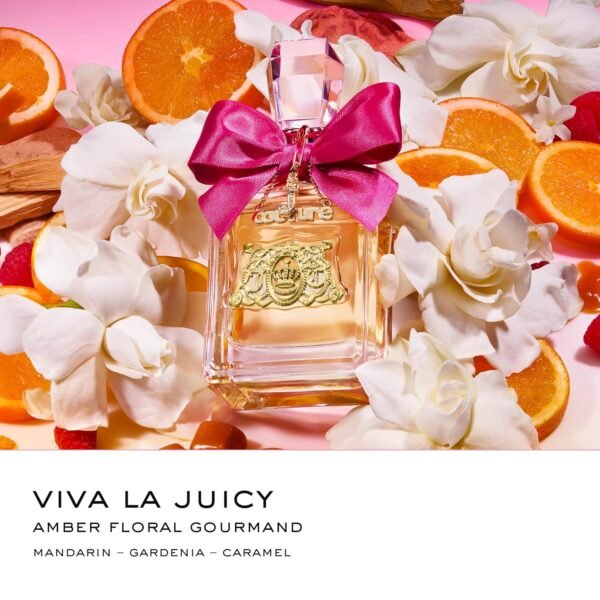 91srSckGwKL._SL1500_.jpg Juicy Couture Viva La Juicy Eau De Parfum, Women's Perfume with Notes of Mandarin, Gardenia & Caramel, Floral & Sweet, EDP Spray