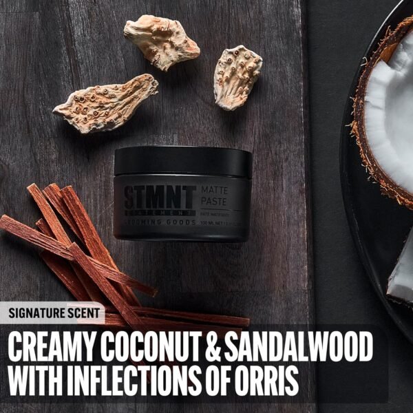 STMNT Grooming Goods Matte Paste 3.38 oz | All Day Strong Hold & High Volume | Hair Clay Paste For Men | Non-Greasy Formula | Texture Paste for Hair | Ideal for Dry & Damp Hair | Mens Hair Styling