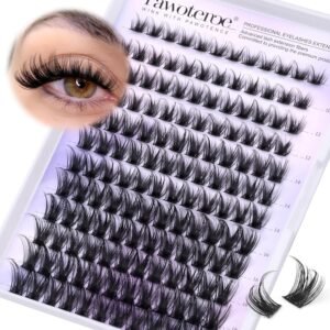 91xr8FQErsL._SL1500_.jpg Pawotence Lash Clusters Wispy Cluster Eyelash Extensions 10-18mm Individual Lashes DIY Cluster Lashes Extension Soft Comfortable Eyelash Clusters with Thin Band