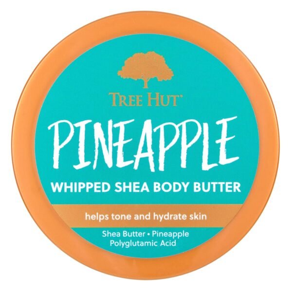 Tree Hut Pineapple Whipped Shea Body Butter | Long-lasting Hydration Leaves Skin Feeling Soft & Moisturized | Lightweight | Nourishing Essential Body Care | 8.4 fl oz.