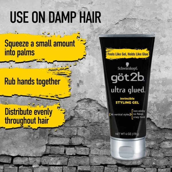A1QrgqaisdL._SL1500_.jpg Got2B Ultra Glued Invincible Styling Gel 2 - 6 oz tubes + 1 Travel 1.25 oz tube