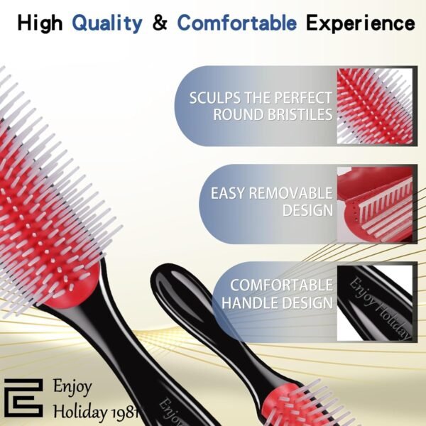 1751607807_719dNkKGsvL._SL1500_.jpg Curly Hair Brush for Women Men Curl Defining Hairbrush Unbrush Small Mini Detangler Wavy Edge Combs Barber Styling Tools Travel Accessories Cruise Ship Essential 2027 Beach Vacation Must Have Gift