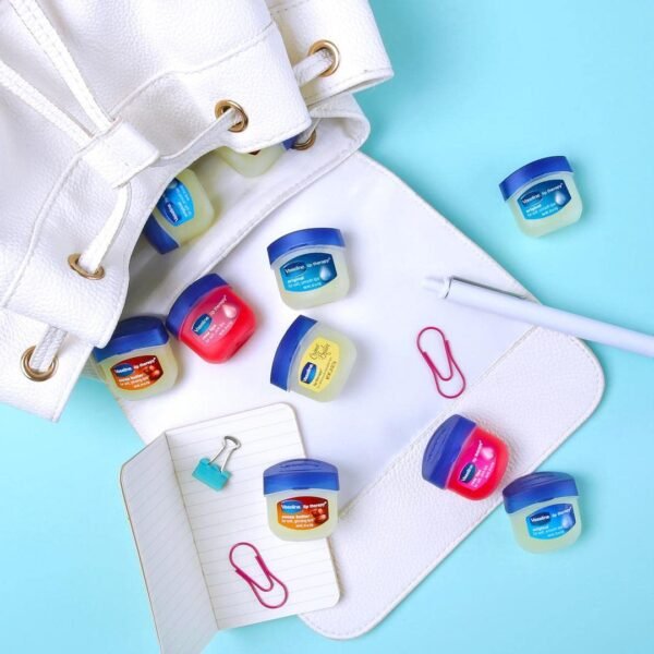 Vaseline Lip Therapy Original 4-Pack – Moisturizing Lip Balm for Very Dry Lips in Mini Jars, 0.25 Oz Ea