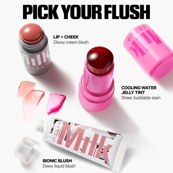 1751881645_71bF57NWqrL._SL1500_.jpg Milk Makeup Cooling Water Jelly Tint – Sheer Lip + Cheek Stain with Vegan Collagen, Seawater + Aloe – Hydrating, Long-Lasting, Buildable Lip Tint + Blush