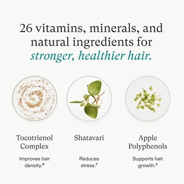 Nutrafol Postpartum Hair Growth Supplements, Clinically Tested for Visibly Thicker Hair and Less Shedding, Breastfeeding-Friendly - 2 Month Supply, 2 Refill Pouches