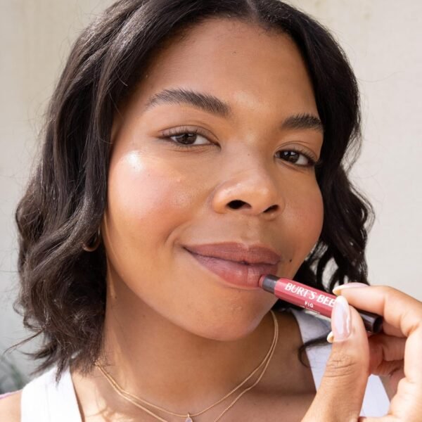 Burt's Bees Shimmer Lip Tint Set, Tinted Lip Balm Stick, Moisturizing for All Day Hydration with Natural Origin Glowy Pigmented Finish & Buildable Color, Champagne (4-Pack)