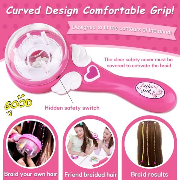 1752315189_710J-mRX8rL._SL1500_.jpg Automatic Hair Braider - Electric Hair Braiding Machine for Kids, DIY Hair Decorations Styling Tools Kit - Perfect Gifts for Teen Girls