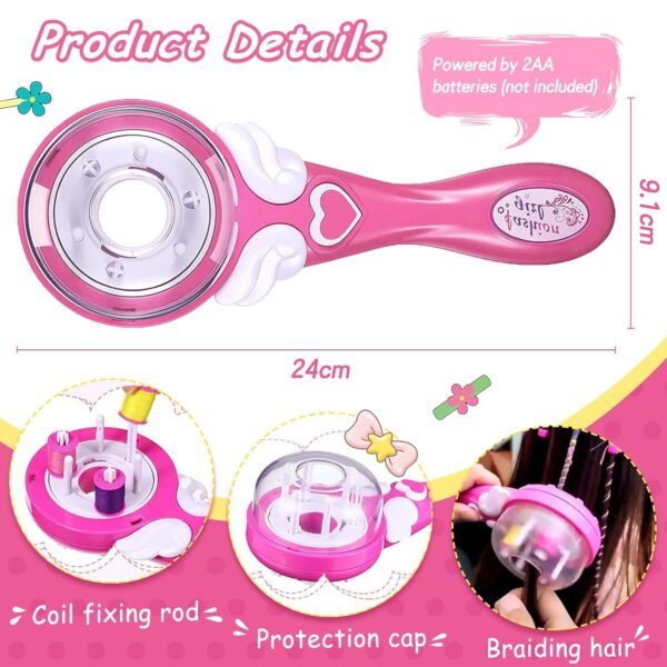 1752315193_71rnTUobW9L._SL1500_.jpg Automatic Hair Braider - Electric Hair Braiding Machine for Kids, DIY Hair Decorations Styling Tools Kit - Perfect Gifts for Teen Girls