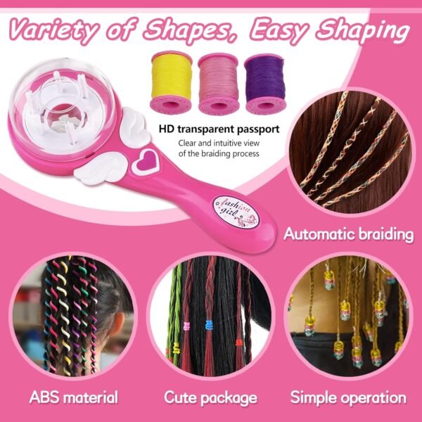 1752315195_71xI1AXce7L._SL1500_.jpg Automatic Hair Braider - Electric Hair Braiding Machine for Kids, DIY Hair Decorations Styling Tools Kit - Perfect Gifts for Teen Girls