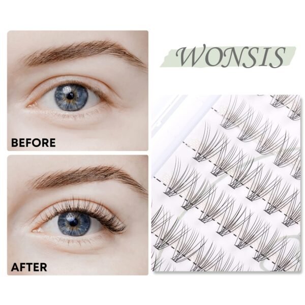 1752729554_715maMMIfQL._SL1500_.jpg Individual Lashes, Lash Clusters, 240 Pcs 10D Individual Lash Extensions, Natural Soft Lightweight Reusable, Thickness 0.07mm C Curl False Eyelashes 10/11/12/13/14mm (10D 10-14mm)