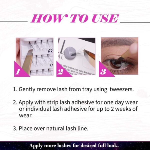 1753317820_61RT0XiYnXL._SL1000_.jpg Ardell False Eyelashes Double Trio Individuals Short Black 4 Pack