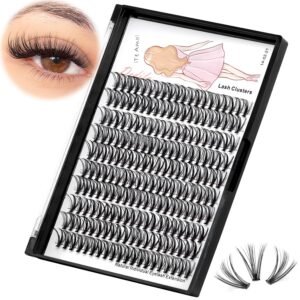 8-22mm to Choose 20D/40D/60D/80D/100D Individual False Eyelashes Makeup Cluster Eyelashes Thickness 0.07mm D Curl Natural long Black Soft 3D Eye Lashes Extensions (20D-13mm)