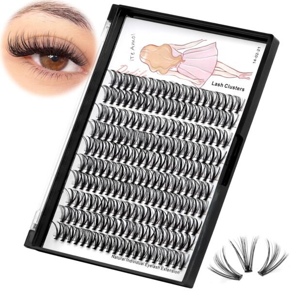 1753352842_81vGDzhBFL._SL1500_.jpg 8-22mm to Choose 20D/40D/60D/80D/100D Individual False Eyelashes Makeup Cluster Eyelashes Thickness 0.07mm D Curl Natural long Black Soft 3D Eye Lashes Extensions (20D-13mm)