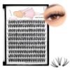1753352844_813FzLTqxML._SL1500_.jpg 8-22mm to Choose 20D/40D/60D/80D/100D Individual False Eyelashes Makeup Cluster Eyelashes Thickness 0.07mm D Curl Natural long Black Soft 3D Eye Lashes Extensions (20D-13mm)