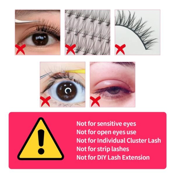 VEYES INC Lash Glue 5 ML 1-2 Sec Drying Time 8 Weeks Bonding Eyelash Extension Glue Black Adhesive for Professional Use Only
