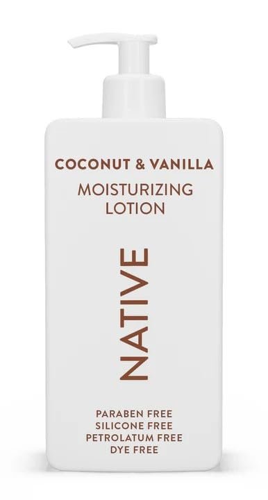 Native Body Lotion Contains Naturally Derived Plant-Based Moisturizers for Women and Men | Restores Dry Skin, Coconut & Vanilla, 16.5 fl oz