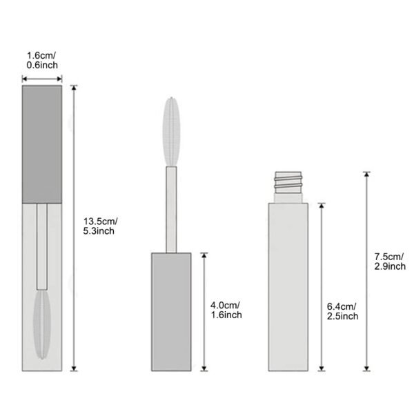 414nHG9chL._SL1000_.jpg 4 Pack Empty Mascara Tube with Eyelash Wand, ForSewian10ml Premium Eyelash Cream Container Bottle with Mini Funnels and Leak Stoppers (black)