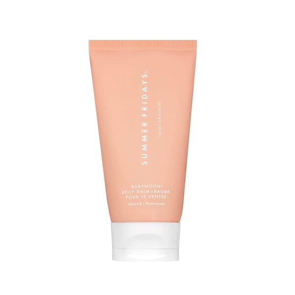 Summer Fridays Babymoon Belly Balm - Nourishing Balm + Body Moisturizer Enriched with Calendula Oil + Vitamin E to Help Reduce the Appearance of Stretch Marks and Dry Skin (5 Fl Oz)