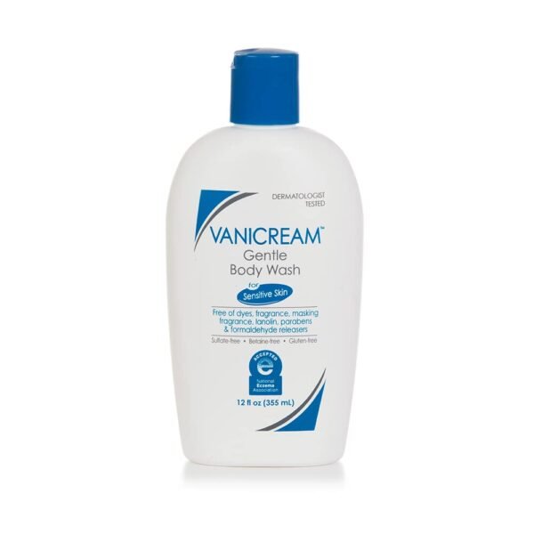 41SKlFpzVdL._SL1000_.jpg Vanicream Gentle Body Wash, 12 Fl Oz, Formulated without Common Irritants for Sensitive Skin, Gentle Cleanse and Moisture, Removes Dirt & Oils, Non-Drying, pH-Balanced Shower Gel