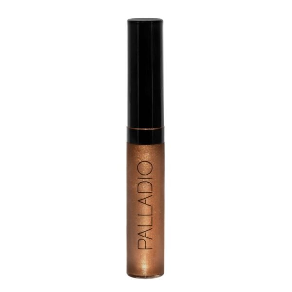 Palladio Lip Gloss, Non-Sticky Lip Gloss, Contains Vitamin E and Aloe, Offers Intense Color and Moisturization, Minimizes Lip Wrinkles, Softens Lips with Beautiful Shiny Finish, Sheer Bronze
