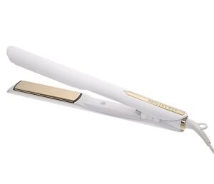 41pDkWG4FvL._SL1000_.jpg Kristin Ess 3-in-One Professional Titanium Hair Straightener Curler 2 in 1 + Beach Waver Combo for Women with Curly, Frizzy + Thick Hair - 1 1/4 Inch Dual Voltage Flat Iron + Travel Cap - 440 Degree