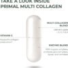 Primal Harvest Multi Collagen Pills for Women and Men (Type I, II, III, V, X) 120 Capsules w/Vitamin C for Hair, Skin, Nails
