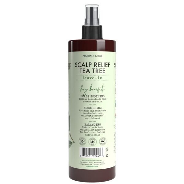 Scalp Relief Tea Tree Leave-In Conditioner, Soothes Itchy, Dry Scalp, Hydrates, Detangles & Nourishes Hair, Lightweight Formula, 240ml/8 fl oz