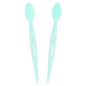 510pyF6Hy4L._SL1500_.jpg Lip Scrub Brush,Double-Sided Silicone Exfoliating Lip Brush Tool for Smoother and Fuller Lip Appearance,Green,2pcs