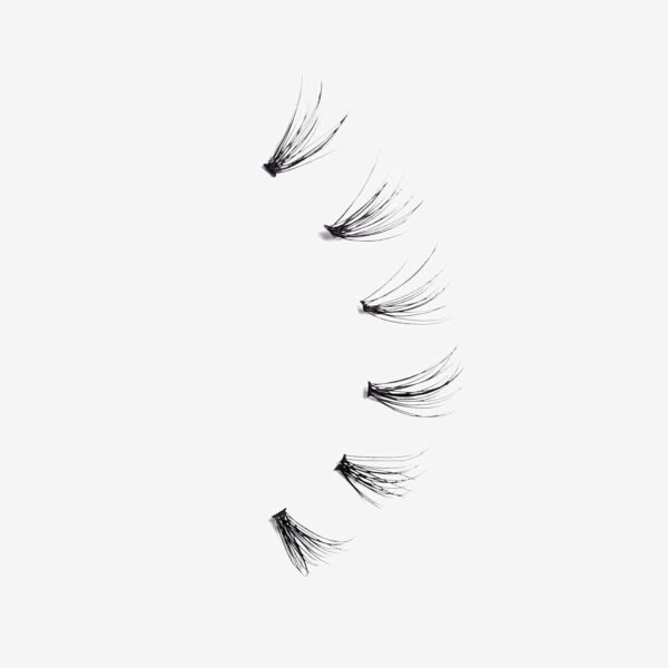 KISS Lash Couture Faux Mink Lash Extensions, Style 'Venus', Exclusive Flat-Band Technology, Short & Medium Length, 60 Individual Lash Clusters, Glue On Lashes