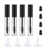 514AjvgjEL._SL1200_.jpg 4 Pack Empty Mascara Tube with Eyelash Wand, ForSewian10ml Premium Eyelash Cream Container Bottle with Mini Funnels and Leak Stoppers (black)