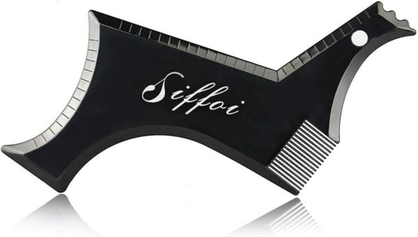 2PCS Men's Beard Shaping Styling Tool Set with Comb, 2025 Version Precision Edging for Jaw, Cheek & Neck Lines, Works with All Beard Razors & Trimmers (Large Size)