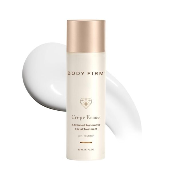 BODY FIRM Crepe Erase Advanced Restorative Facial Treatment, Anti-Aging Skin Care, Face Moisturizer, Firming and Moisturizing Face and Neck Cream, Supports Wrinkles, Original Citrus, 1.7 fl oz