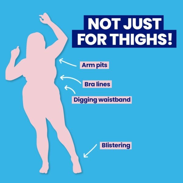 Megababe Thigh Rescue Anti-Chafe Stick | Prevents Skin Chafe & Irritation | Thighs, arms, bra-lines & more | 2.12oz - Unscented Summer Vacation Essentials