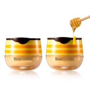 515v9jtAReL._SL1300_.jpg Honey Lip Mask, Ksndurn 1 PC Lip Scrubs Exfoliator & Moisturizer - Bee Balm Lip Balm Honey Pot/Hydrating Prevention Dry,Sleeping Lip Mask Lip Scrubs for Dry Lips