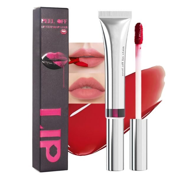 5166CLunzGL._SL1000_.jpg evpct Lip Tains Peel off, Peel off Lip Liner Tattoo Lip Stain Tint Gloss Marker Makeup, Long Lasting Waterproof 24 Hours Matte Finish Transfer-proof Pigmented Color Stay Lipsticks, 125 Nude Pink