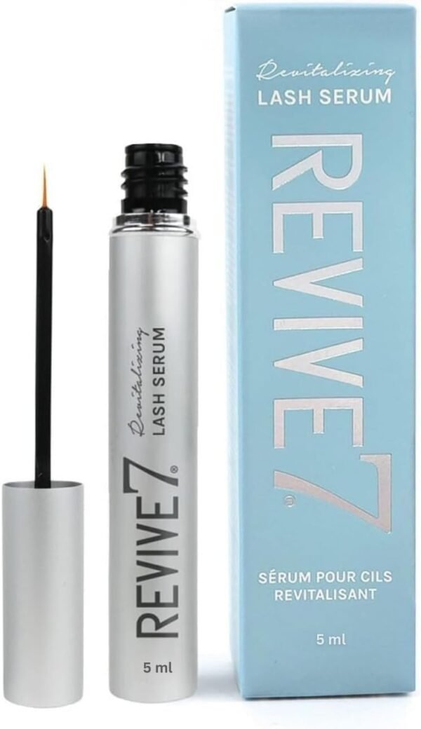 Original Revive7 Revitalizing Lash Serum for Eyelash Thickness - Eyelash Serum Brow Enhancer Eyelash Eyebrow - Lash Enhanced Formula for Longer, Full and Thicker Natural Eyelash, Made in Canada (5 ml)