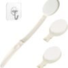LFJ Lotion Applicator with Long Curved Handle for Back,Legs,Feet Self Application of Sunscreen, Sunless Self-Tanning, Skin Cream, Acne