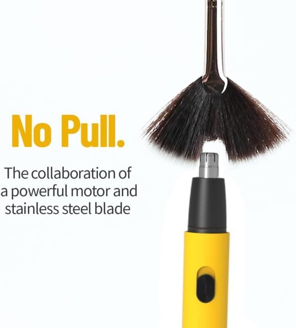 Gorilla Technique Nose Ear Hair Trimmer for Men, Rechargeable 2-in-1 Trimmer for Nose Ear Eyebrow Hair Removal, No Pull No Snag Grooming with High-Speed 10,000rpm Motor, 2 Heads