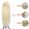 Mannequin Head with Real Human Hair 80% 26 Inch Hair Mannequins to Practice on Doll Heads for Hair Styling with Clamp and Tools Cosmetology Mannequin Head（ #613 Blond）