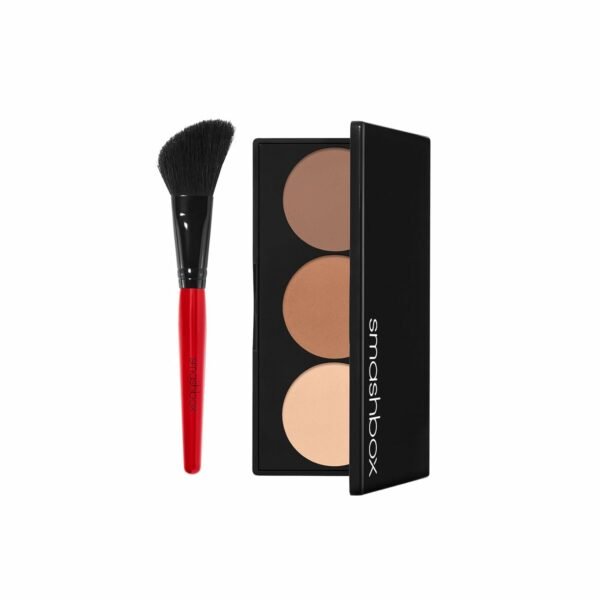 Smashbox Step-By-Step Contour Kit | Buildable, Highlight, Shapes + Brush, 0.4 oz.