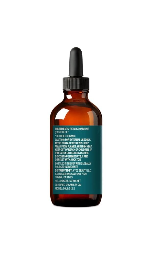 5192aEH97hL._SL1146_.jpg Organic Castor Oil for Eyelashes, Hair & Skin (2oz with Eyelash Kit) | 100% Pure, Natural Cold Pressed