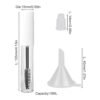 GTHER 10PCS 10ML Empty Mascara Tube Bottles with Eyelash Wand & Rubber Inserts & Funnels Set for Castor Oil/Eyelash Growth Oil, DIY Mascara Cream Container with Cap, Matte White