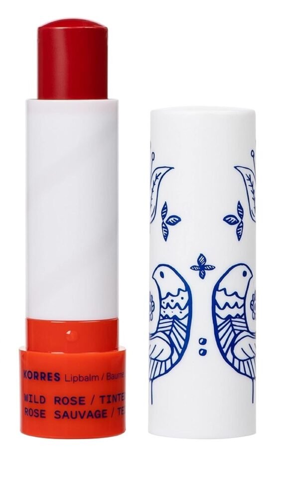 51AdPHZlh7L._SL1500_.jpg KORRES Lip Butter Stick Wild Rose Tinted Hydrating Lip Balm with Greek Hypericum Balsam Oil, Moisturizing Natural Shine & Subtle Tint for Soft Smooth Lips, Lip Care for Women & Men, 0.17 Oz Stick